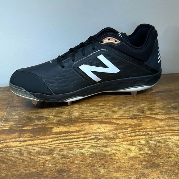 New Balance Mens Baseball Football Cleats size 16 L3000SK4 Black Low Top - Picture 3 of 10